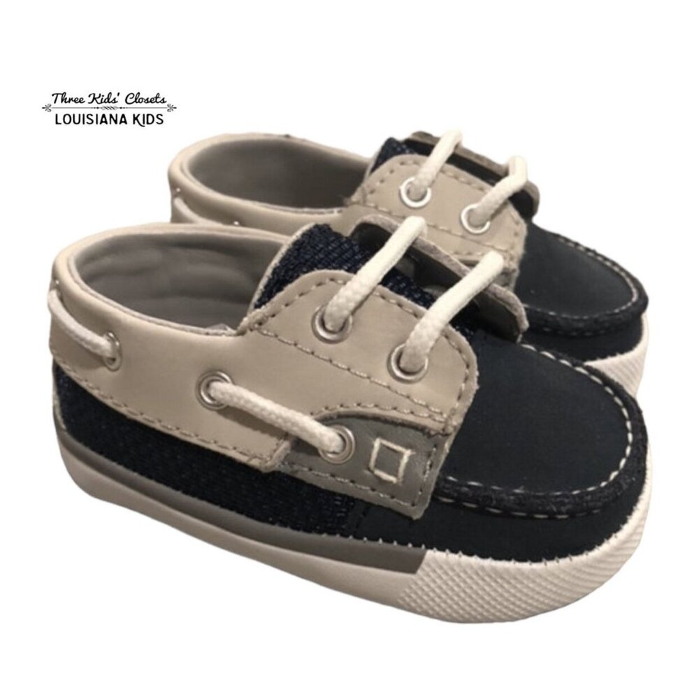 NEW Baby Deer Sz 2 Infant Soft Sole Boat Shoes